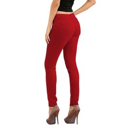 Hybrid & Company Women's Butt Lift Stretch Denim Jeans P37385SK RED 1 Long