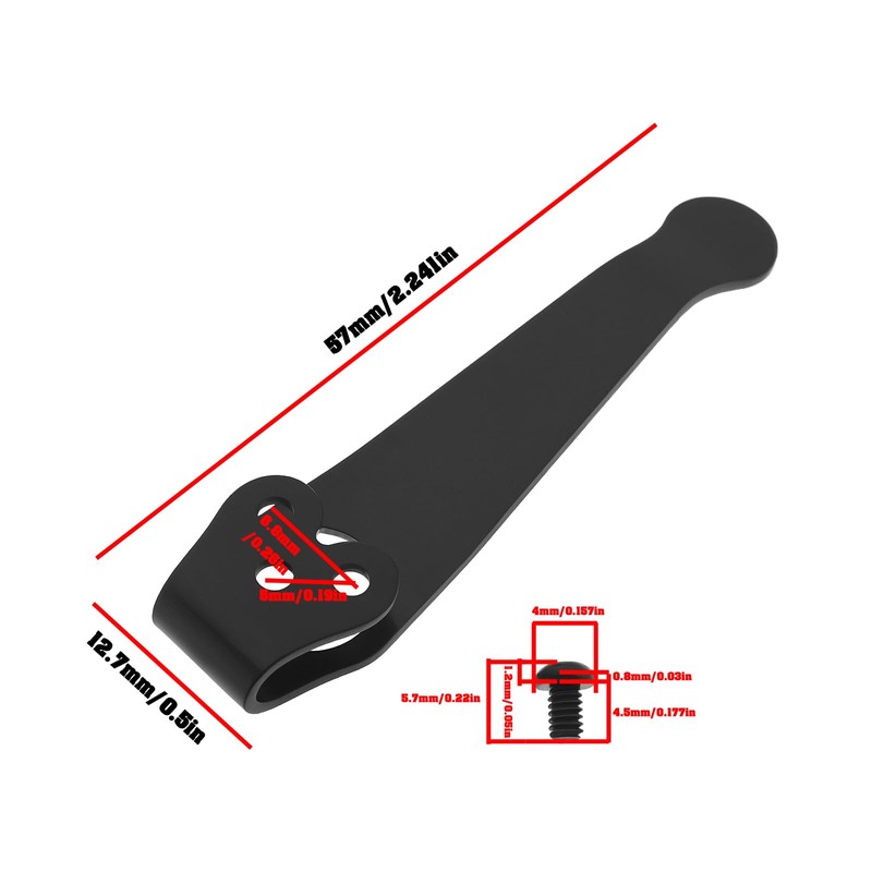Be In Your Mind 1pc Enhanced Deep Carry Pocket Clip