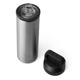 YETI Rambler Bottle Chug, Vaccum Insulated Stainless Steel Bottle with Chug Cap, Stainless Steel, 18 oz (532 ml)