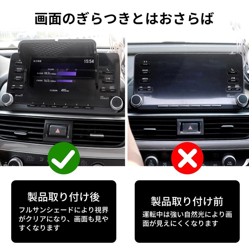 Car Navigation Sun Visor, Car Central Control Screen Light Shield,