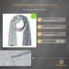 LINDENMANN Men's Scarf Green / Men's Scarf Thin 100% Cotton