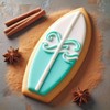 Surfboard 4.75 Inch Cookie Cutter from The Cookie Cutter Shop