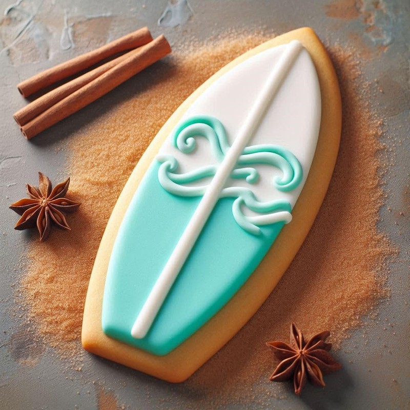 Surfboard 4.75 Inch Cookie Cutter from The Cookie Cutter Shop