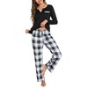 Bresdk Womens Pyjamas Sets Cotton Long Sleeve Pjs Soft Lounge