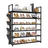 LANTEFUL 6 Tier Shoe Rack, Shoe Organizer Storage for 24-30