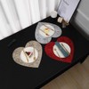 Hosoncovy Heart Shaped Placemats Set of 4,Table Mats Set Washable