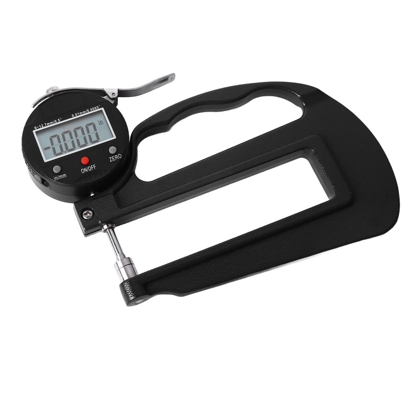 Digital Thickness Gauge 0.0005in 0.01mm Resolution 0 to 12.7 X