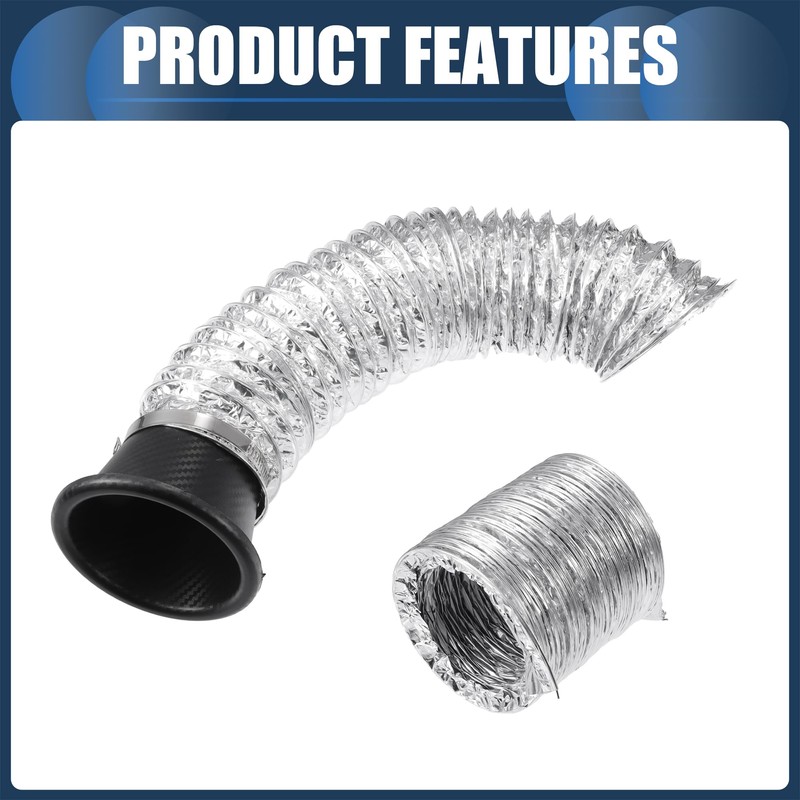 INFINAUTO Air Intake Duct Front Bumper Car Round Brake Air