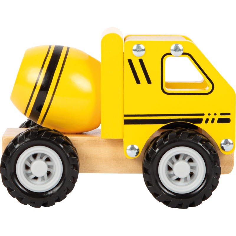 Small Foot betoniera, Veicolo Giocattolo per Bambini, in Legno 100%