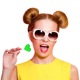 Fruidles Lollipops 30 Lollipops, Heart Flavor Mix Mini Heart Shaped Flavored Delicious Lollipop, Individually Wrapped, 5g Lollipop