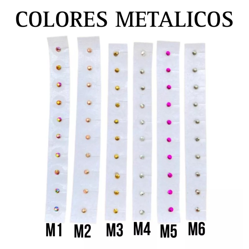 Mex Home Balines Con Piedra Swarovsky Auriculoterapia 200 Piezas