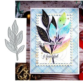 Leaf Flower Frame Metal Die Cuts for Card Making,Christmas Flower Leaf Card Cutting Dies Cut Stencils DIY Scrapbooking Album Embossing Paper Card Embossing Craft