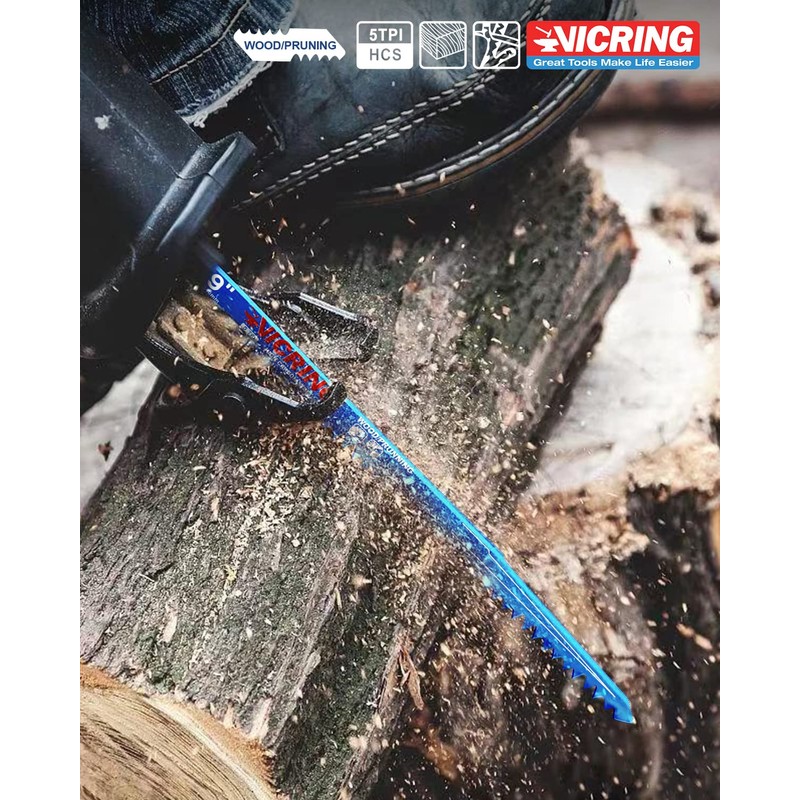 Wood Pruning Reciprocating Saw Blades 9 Inch Sawzall Blades for