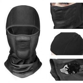 Winter Riding Balaclava Hood - Windproof Waterproof Fleece Hat for Helmets - LF1286 DT2350 - One Size Fleece 3ea