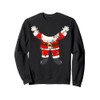 Santa Suit Wrapped in Christmas Lights Holiday Costume Sweatshirt