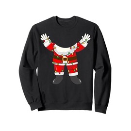 Santa Suit Wrapped in Christmas Lights Holiday Costume Sweatshirt
