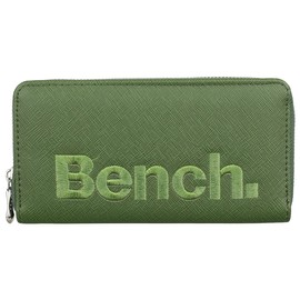 Bench Women's Purse Large XXL Wallet Zip Clutch Colour: Green, Green