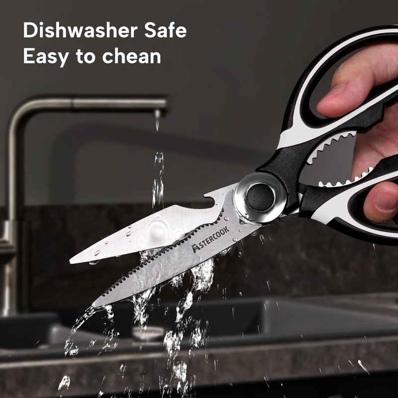 Astercook 2 PCS Kitchen Shears for Food, Heavy Duty Kitchen