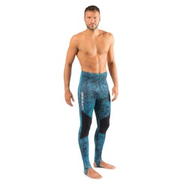 Cressi Hunter Rash Guard Pants, Camo Blue, 3XL