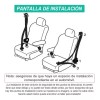 ZHX Cinturón De Seguridad De 3 Puntos Universal Retráctil 2pzs