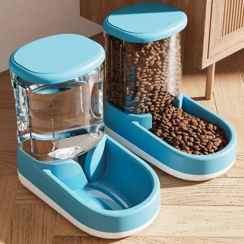 3.8L Pet Feeder & Water Dispenser – Automatic Food and