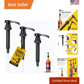 Versatile Syrup Pump for Smooth Dispensing of Coffee and Desserts - 14 Inch