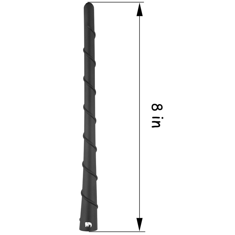 ONE250 8" inch Spiral Flexible Rubber Copper Core Antenna, Compatible