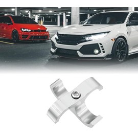 6AN Double-Hole Hose Separator Clamp, Aluminum Hose Fitting Adapter, Fit for 3/8 Fuel, Brake, Water, Gas Line - Silver Pack of 4