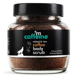 Exfoliating Coffee Body Scrub Powder Jar for Tan Removal&Soft-Smooth Skin|De-Tan Bathing Scrub With Coconut Oil,Removes Dirt&Dead Skin From Neck,Knees,Elbows&Arms| All Skin Types-100Gm