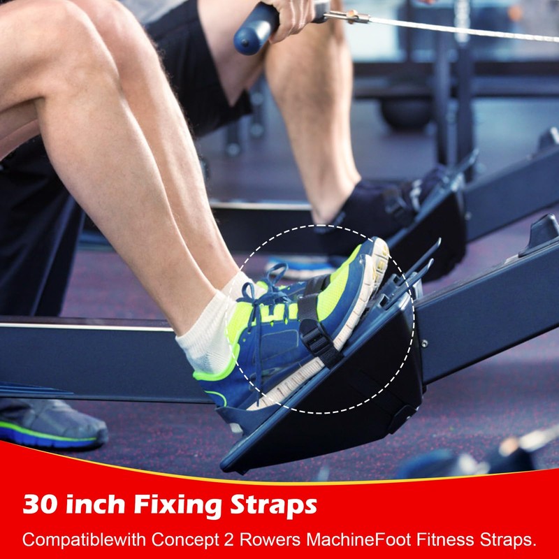 Rowing Machine Feet Straps for Concept 2 Rower - Foot