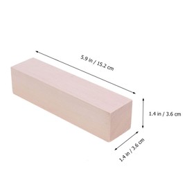 Gatuida DIY Handmade Natural Beech Wood Block Small Craft Plank for Art Projects and DIY Decor