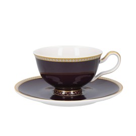 Maxwell & Williams Tea Cup and Saucer Set in Gift Box, Violet, Single