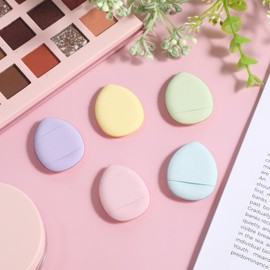 Giantree 40Pcs Mini Makeup Puff, Mini Finger Powder Puff, Triangle Makeup Puff for Foundation Setting Sponge for Women Girls Cosmetic Setting Wet Dry