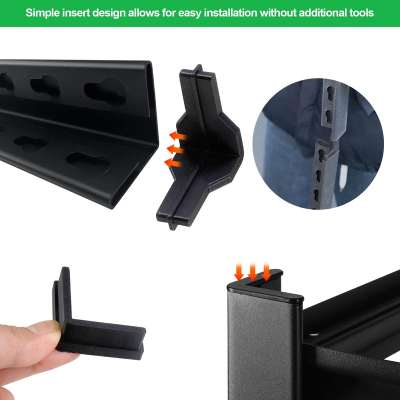 YINARONG Post Insert Corner Connector, Feet, and Caps Compatible Shelving