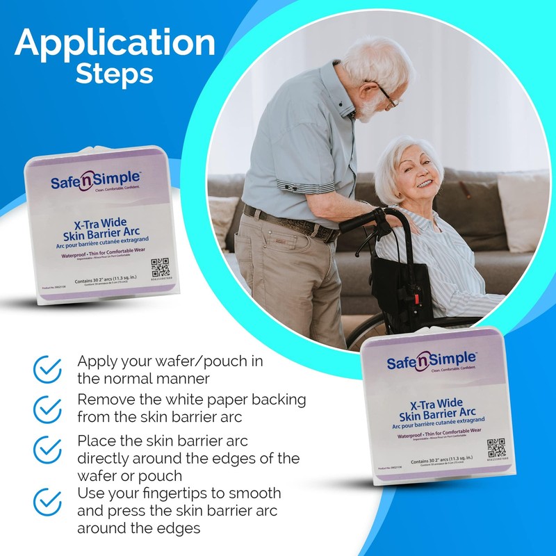 Safe n' Simple Skin Barrier Sheets - 4" x 4"