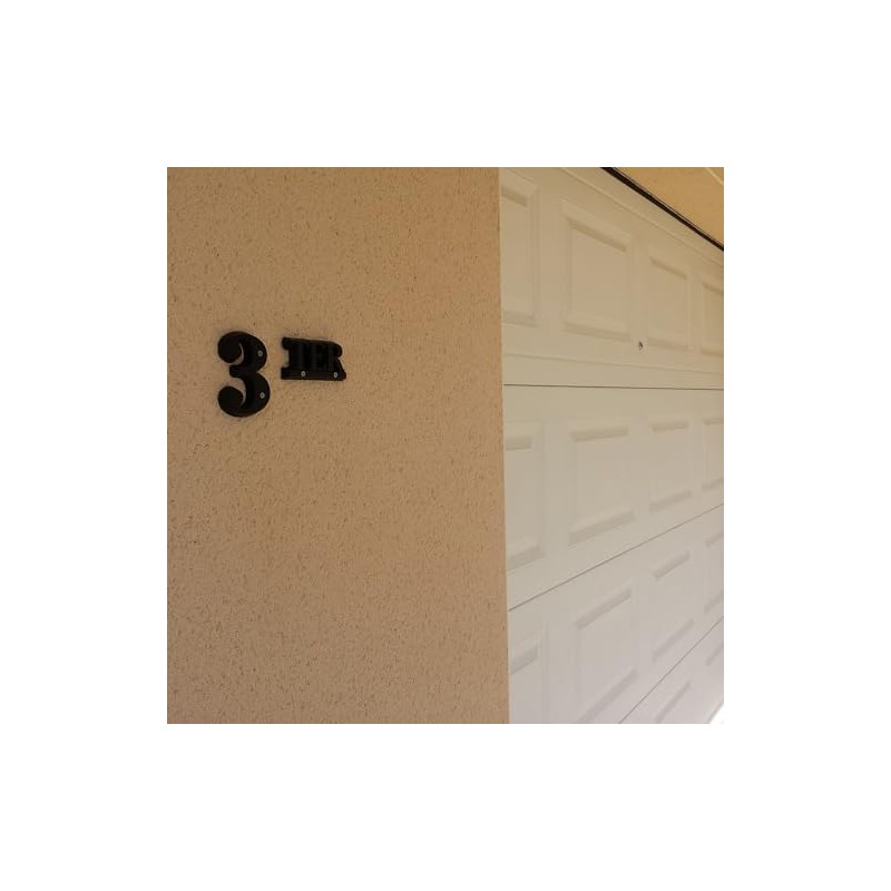 novap 4005003 Zamak House Number Black Number 0 Ø 180