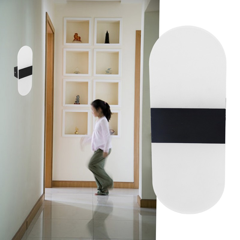 LED Wall Light Acrylic 360° Up Down 6W Warm Modern