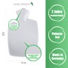Hugo Frosch Classic Hot Water Bottle 1.8 L with Flannel