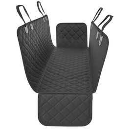 Easyego Sturdy Back Seat Cover for Dogs, Washable Dog Hammock for Car, SUV, Truck, Black