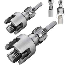 Integrated Internal & External Pipe Threading Tool,Pipe Thread Cutting Tools,Internal External PVC Pipe Integrated Threader,Electric Drill Compatible PVC Pipe Threader Kit