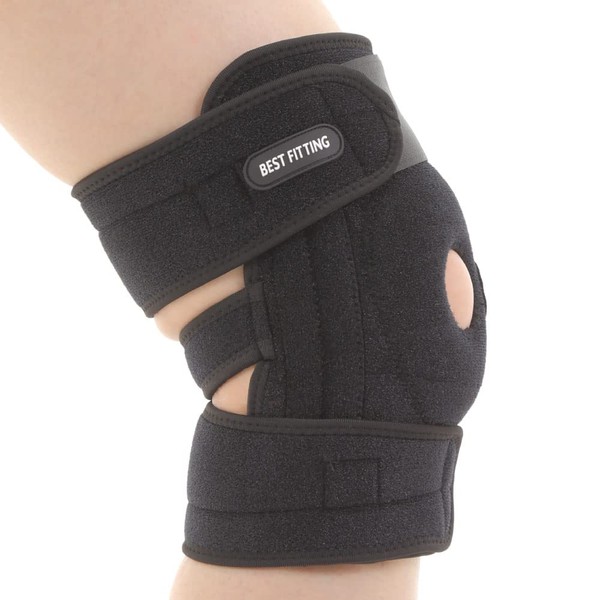 [Chiropractor Recommended] Knee Supporter, Knee Support, Knee Fixation, Sports, Exercise, Daily Life, Joint Ligament Protection, Injury Prevention, Breathable, Heat Retention, Unisex, Left and Right Use, S - XL Size, Knee Circumference 13.0 - 19.7 inches