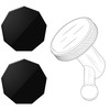 2 Pcs Adhesive Magnet Replacement for Garmin Low Profile Magnetic