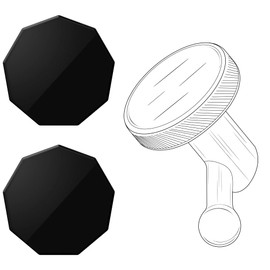 2 Pcs Adhesive Magnet Replacement for Garmin Low Profile Magnetic Mount,Only Windshield Adhesive Piece for Garmin Dash cam Mount