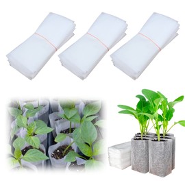 Plant Bags, Pack of 300 Non-Woven Fabric Plant Bags, Bags Fleece Plants Organic, Tomato Plant Bags, Plant Growth Environmental Bags, for Tomatoes, Flowers, Plants and More (12 x 15)