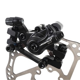 GUOFANG Bicycle Disc Brake Kit,Disc Mechanical Brake Caliper,Universal Front and Rear Disc Brake,Aluminium Outdoor Bicycle Mechanical Disc Wear Brake (Red Front Rear)