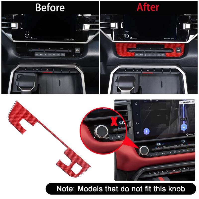Car Air Conditioning Climate Control Trim Cover Fit Toyot@a Tundra/Sequoia