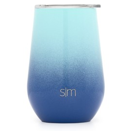 Simple Modern Spirit - Vaso de vino con tapa (355 cc, acero inoxidable 18/8, sin tallo) Sueño del Pacífico