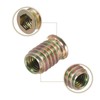 uxcell M8x50mm Hanger Bolts, 12pcs 31mm Wood Dowel Screw Self-Tapping