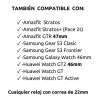 SJTR Extensible Correa De 22 Mm Para Smartwach Silicon