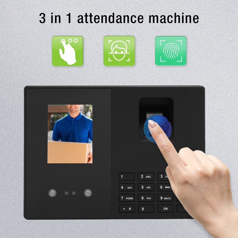 2.8 Inch Attendance Machine 3 in 1 Fingerprint Palm Vein